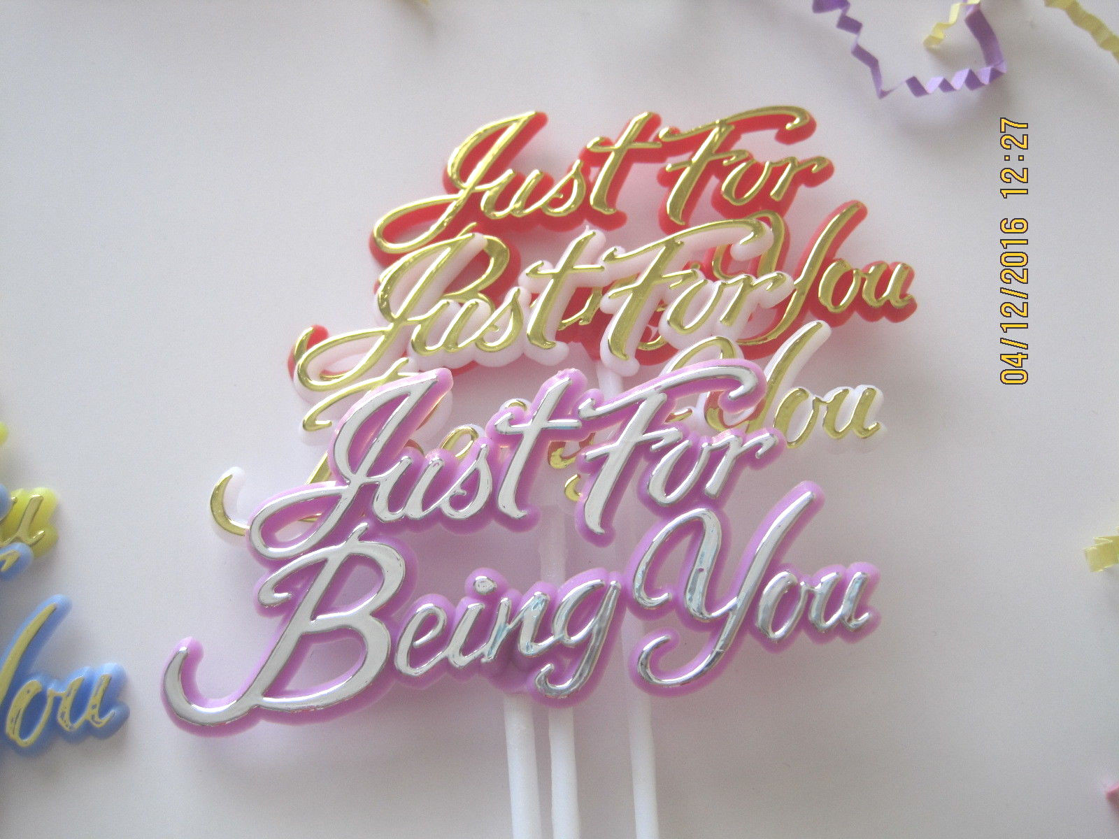 Floral Picks JUST FOR BEING YOU Asst Colors Pk/6!