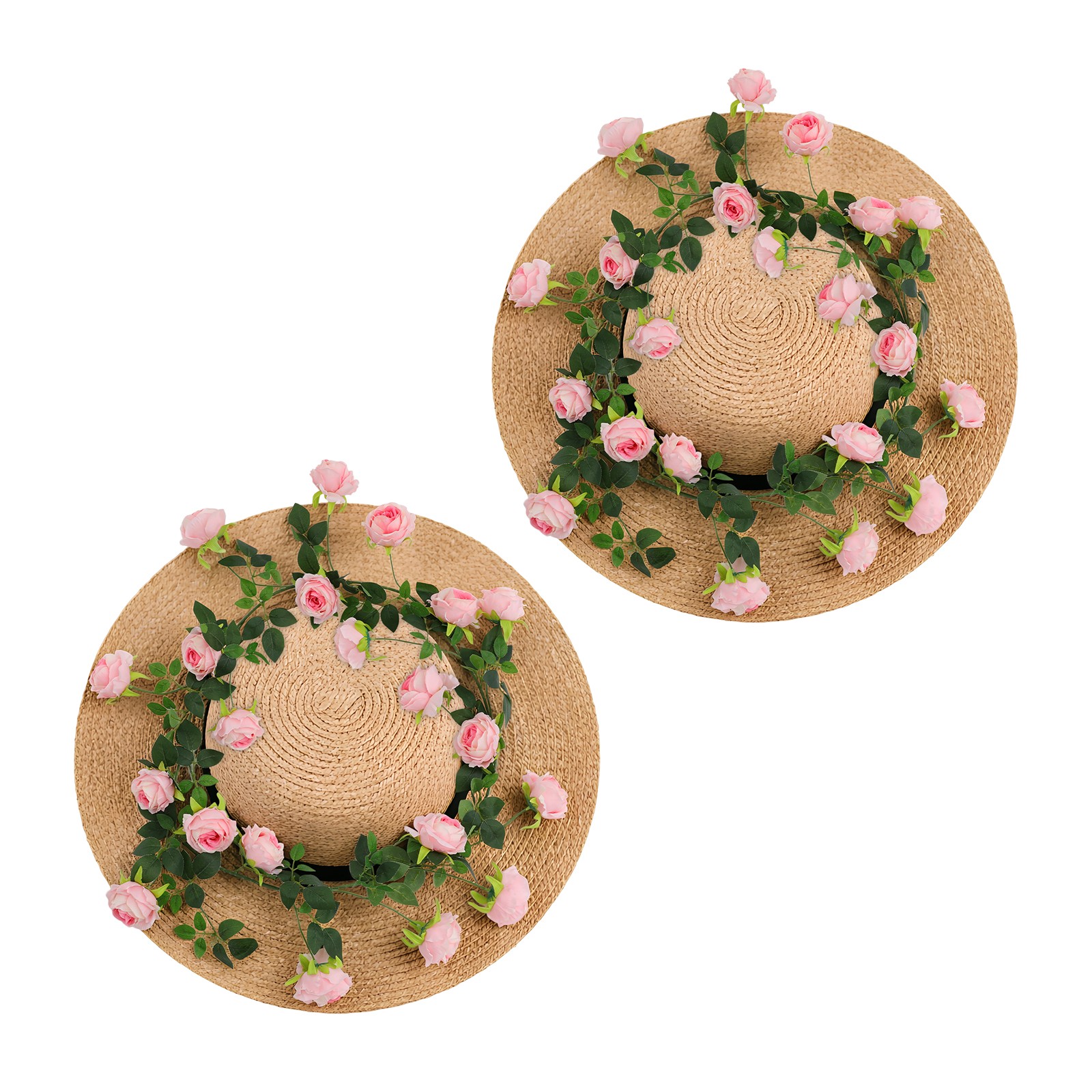 Pink Simulated Flower,190cm Simulated Rose Vine, Bendable Artificial Rose Vine