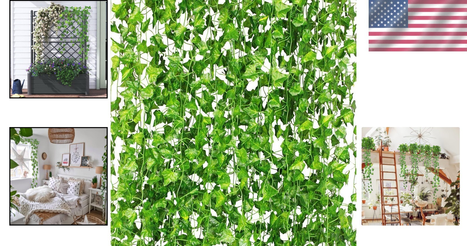 Aesthetic Ivy Garland 24 Count 168ft Artificial Vines for Party Garden Decor