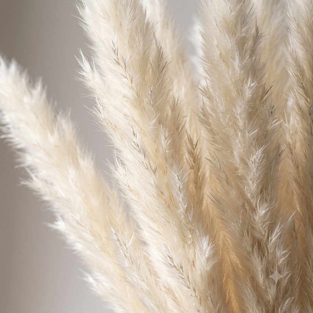 Dried Pampas Grass 15 Stems Natural White Fluffy Reed Home Wedding Decor