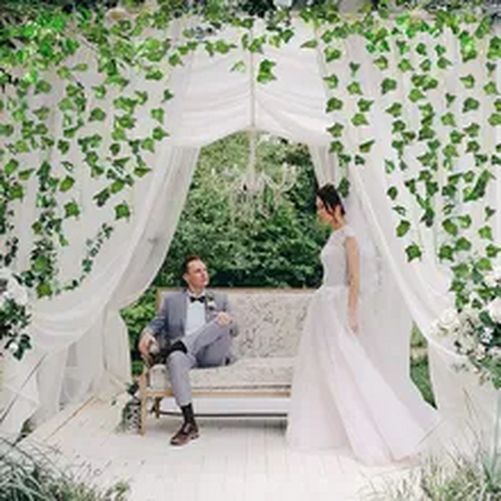 12pcs 2.1m Artificial Green Leaves Hanging Plant Vine Home And Garden Decor HOT