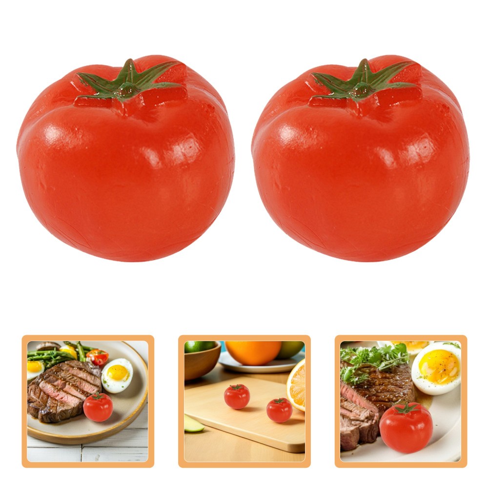9PCS Simulated Cherry Tomatoes: Artificial Fruit Model For Kitchen Decoration