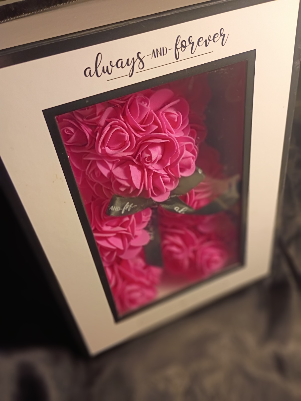 Always & Forever Pink Rose Flower Bear 10″ Gift Boxed Anniversary Valentine
