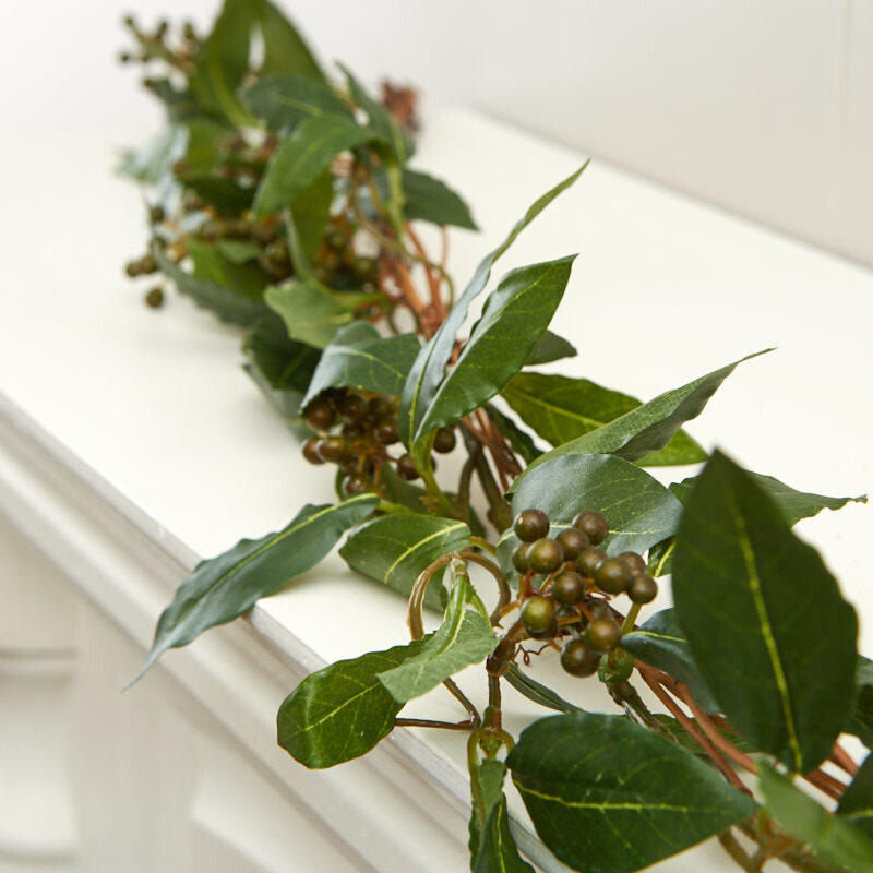 Lot of 2 Artificial Honeysuckle Garlands for Indoor Decor – 6 foot long, each