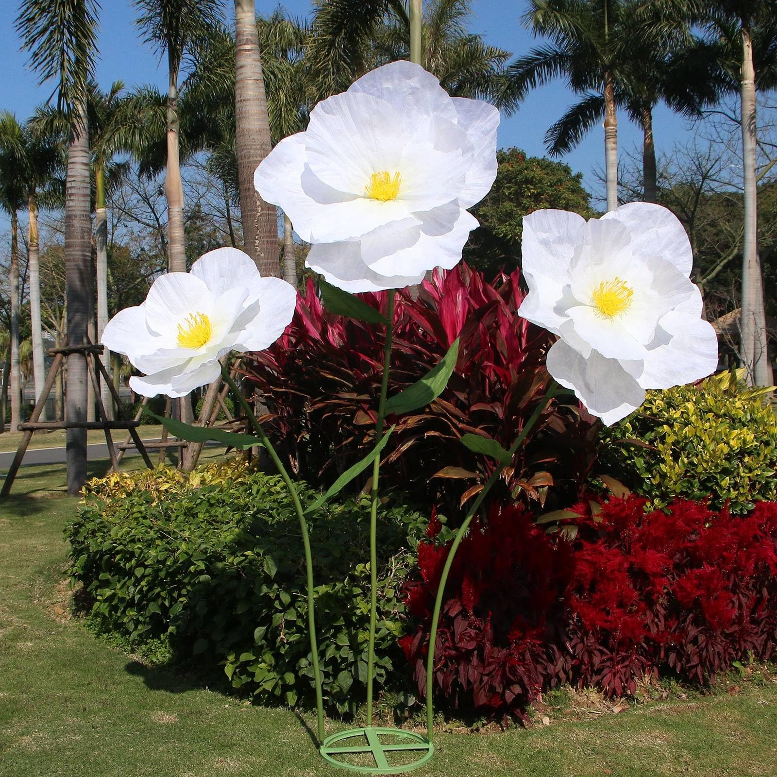 5.9 Ft Large Paper Artificial Flowers,Giant Flowers for Decoration,Standing H…