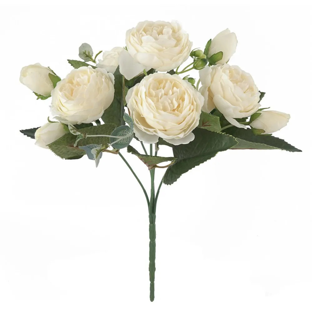 30CM Fake Roses Silk Peony Artificial Flowers Cheap New Year s Christmas