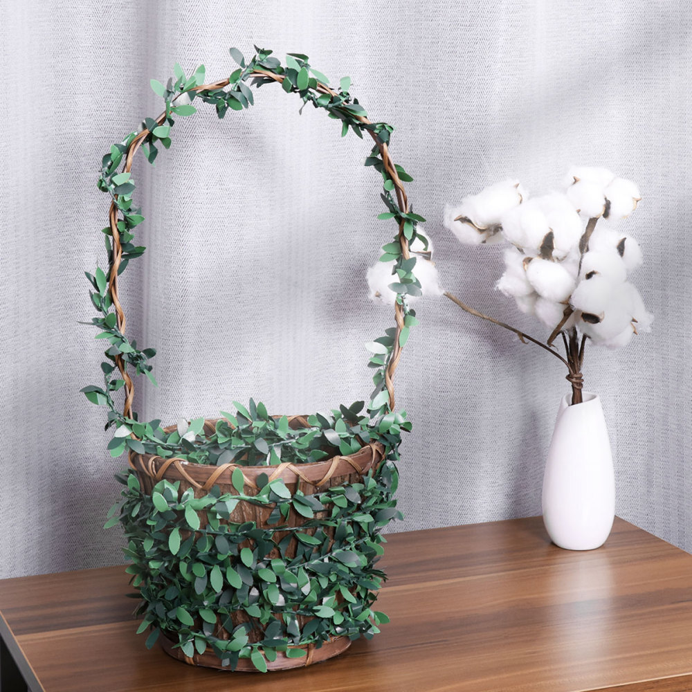 Green Vines Garland Silk Fake Leaves Fake Vine Leaf Hanging Plants Wedding