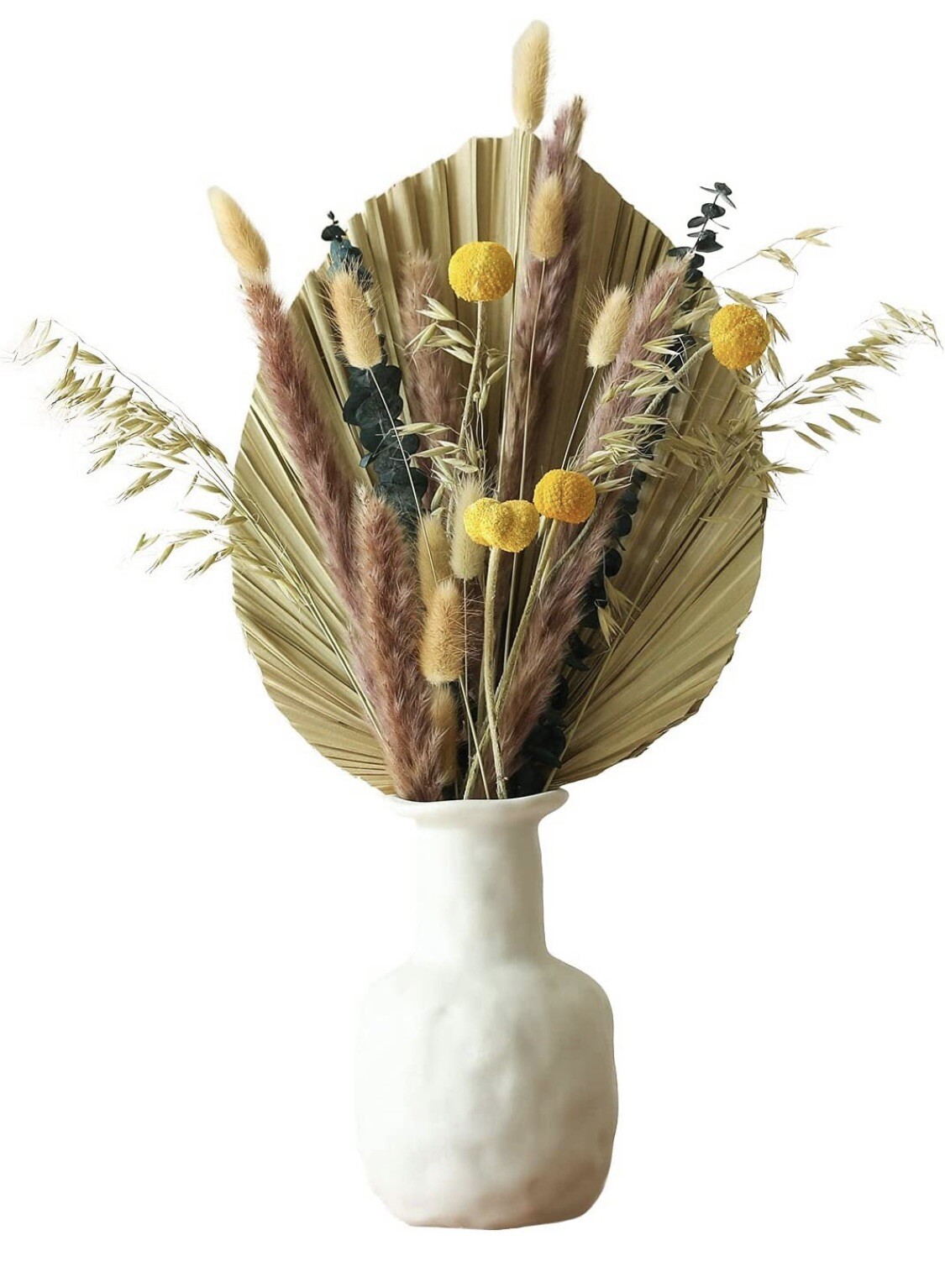 Natural Large Dried Palm Leaves 3 Pc 17.7 in Dried Palm Spears Boho – A0114