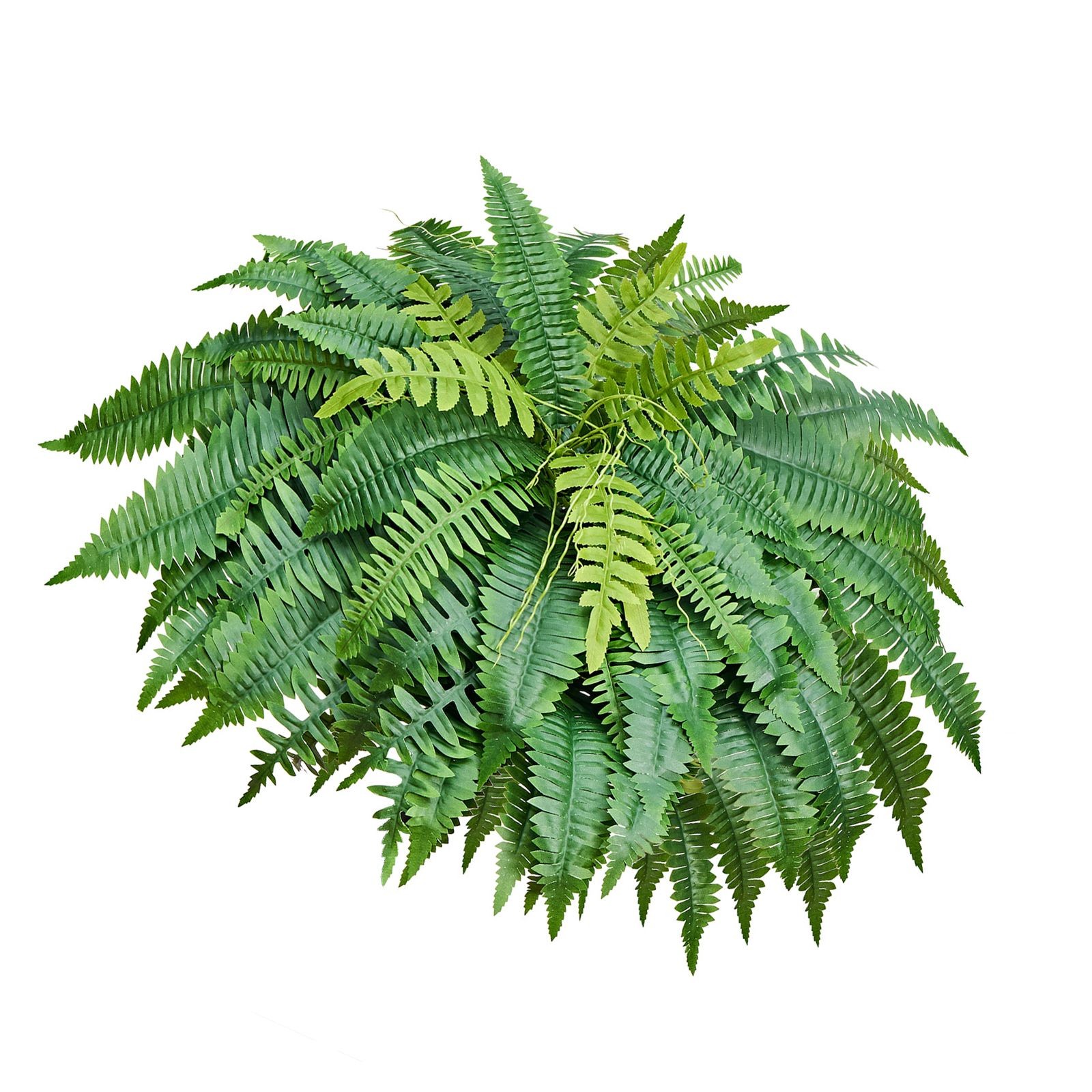 Realistic 50in Fake Fern, 96 Fronds, Fade-Resistant Silk & Reinforced Wire