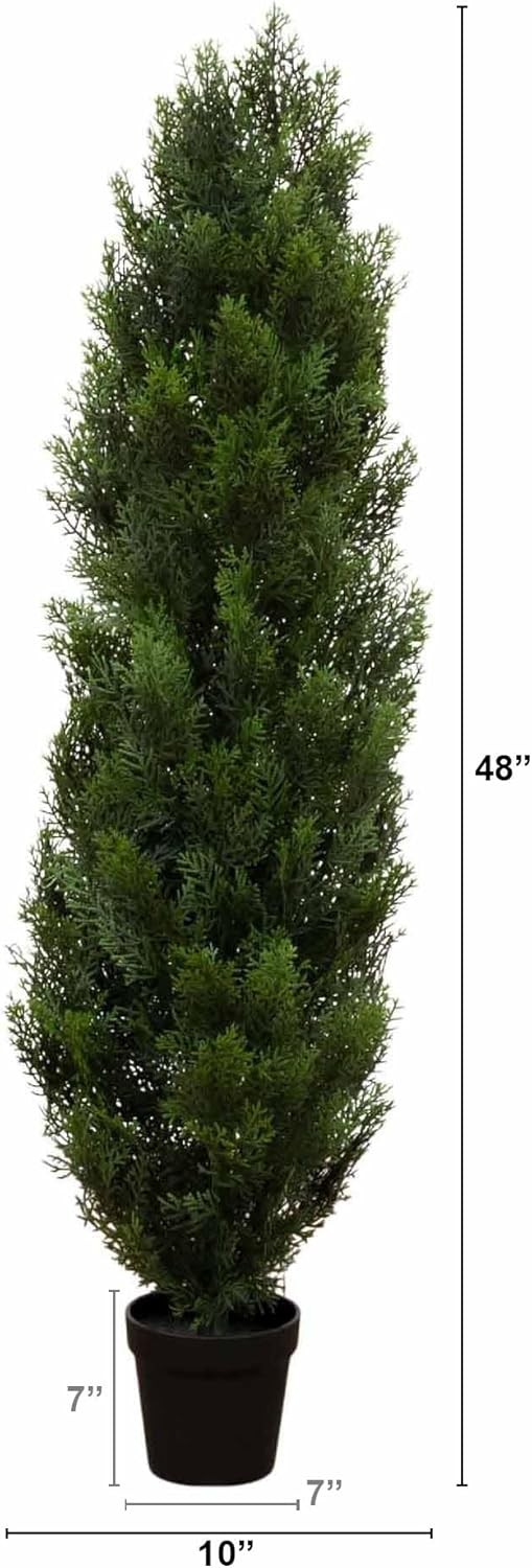 4ft Faux Cedar Tree with Nursery Planter UV Resistant