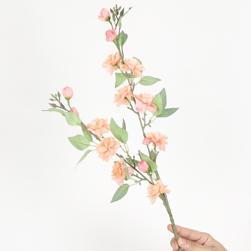 Artificial Camellia Flower 27.56in for Wedding Table Decor Outdoor Use