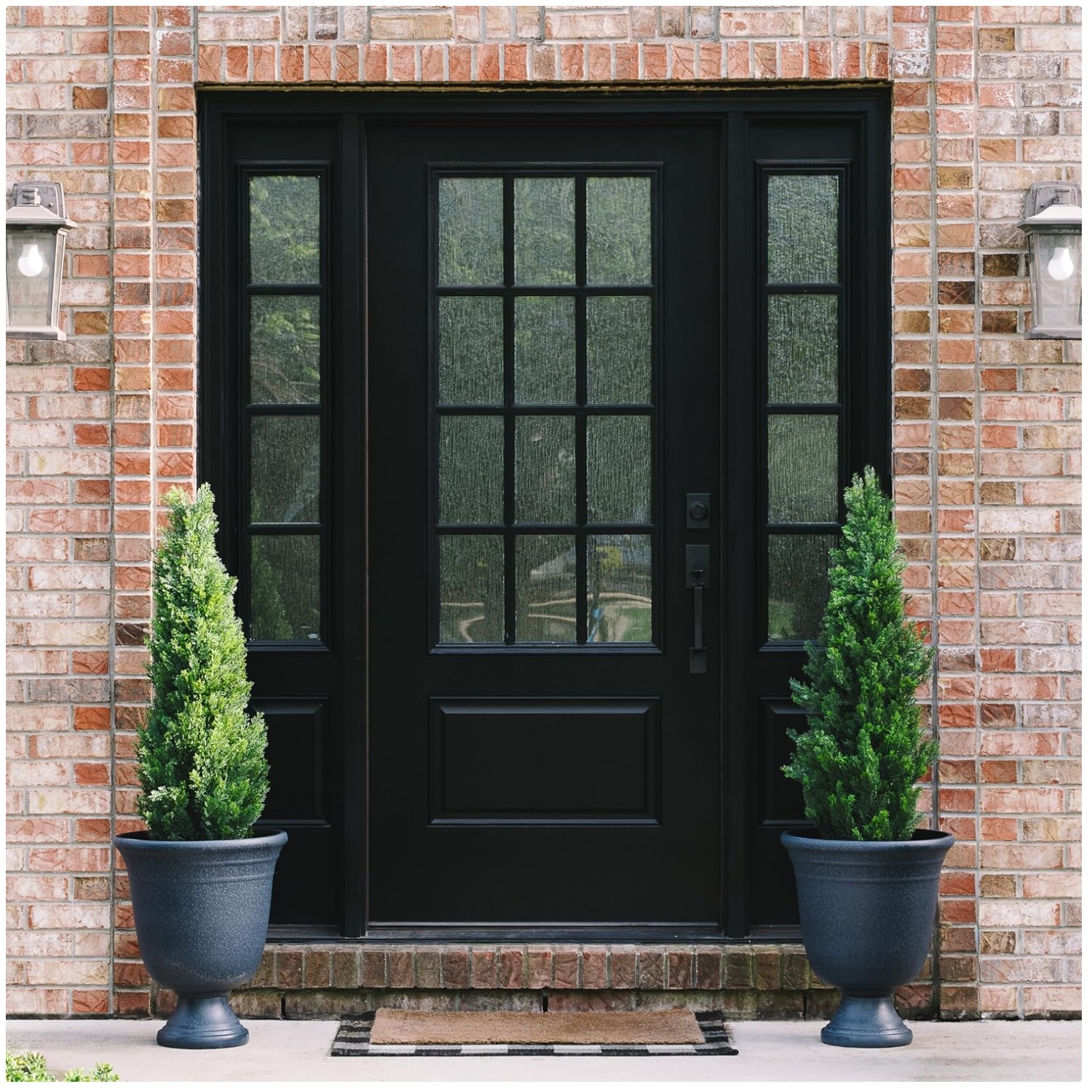 Faux Cedar Trees for Garden Decor – 2-Pack, UV Resistant