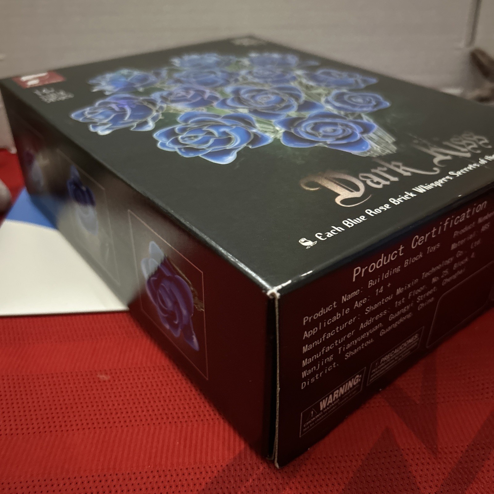 Blue Roses Flower Bouquet Building Set, Compatible with Lego Flowers, Artificial