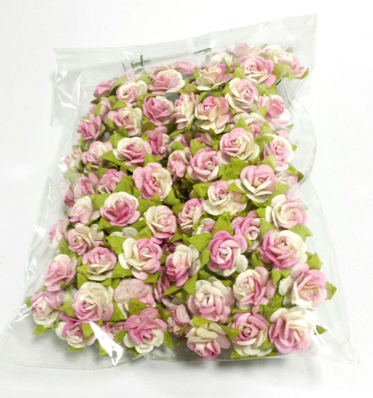 15 mm Mulberry Paper Rose Flower Craft Wedding Card Basket Scrapbooking DIY