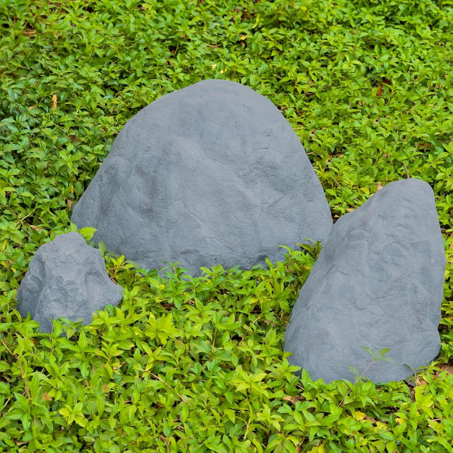 Decorative Outdoor Weather-Resistant Artistic Artificial Faux Stone Rock, Garden