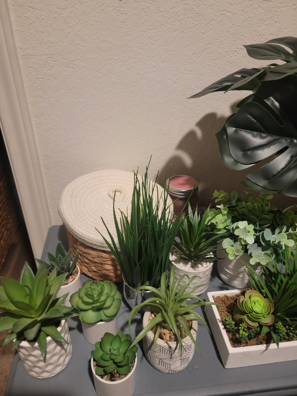 10 Artificial Plants Stored In Closet Excellent Condition Tallest 10″ all Cute