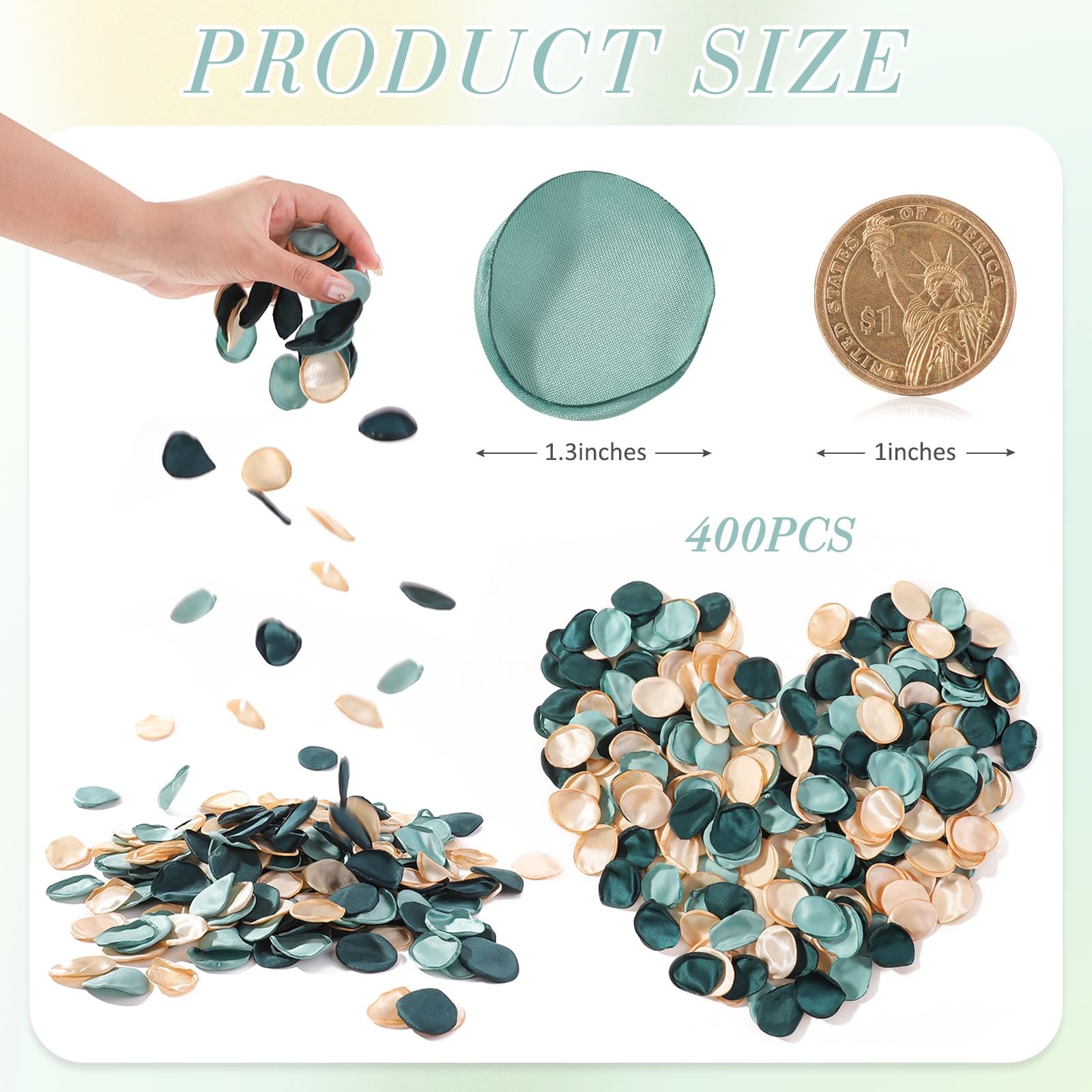 400 Pcs Silk Rose Petals Artificial Flower Petals for Wedding Flower Girl Bas…