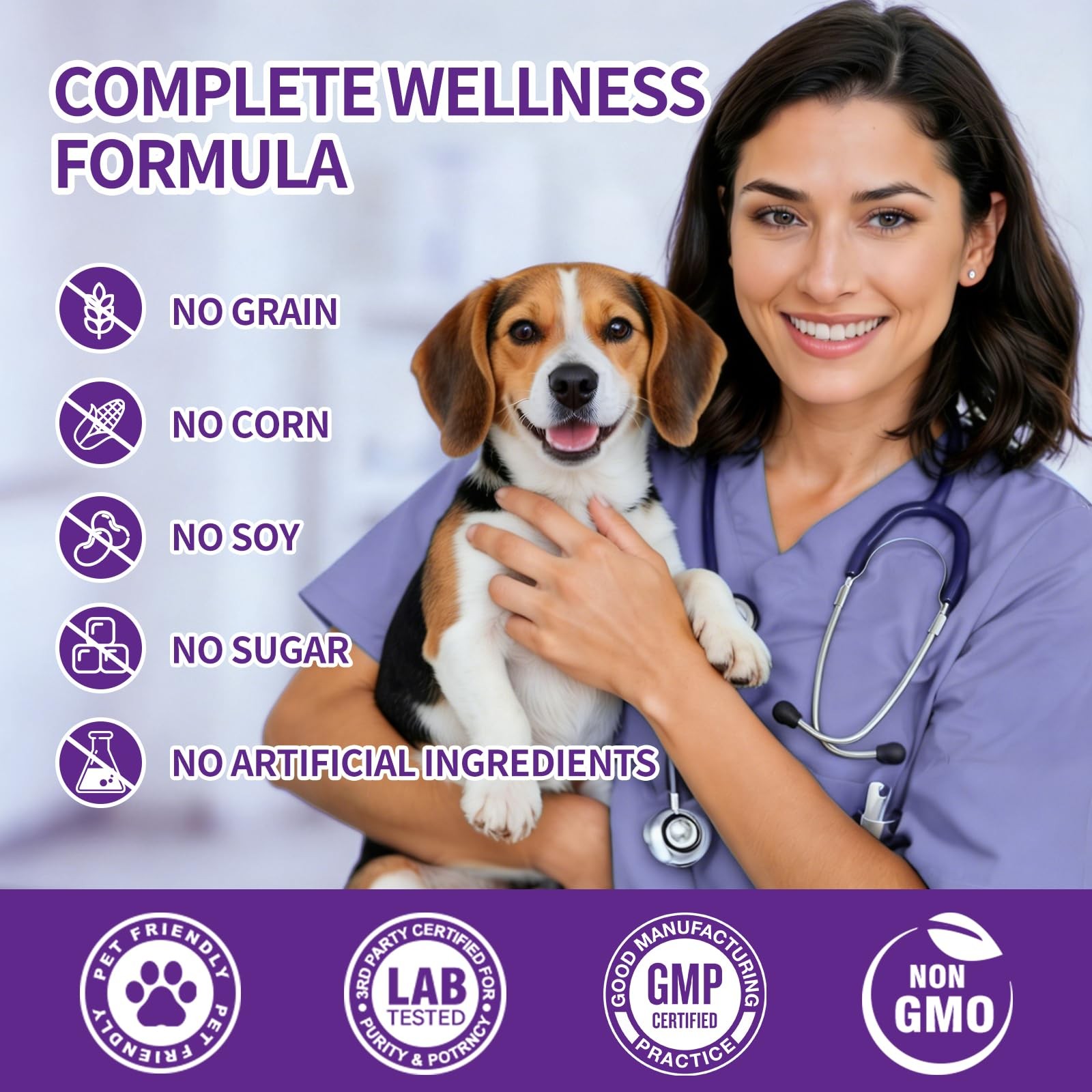 40 in 1 Dog Vitamins and Supplements 200Ct Multivitamin Chewable,…