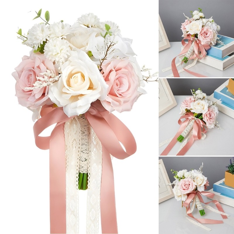 Modern Handheld Wedding Flower Bouquet Beautiful Party Flower Arrangement Bunch