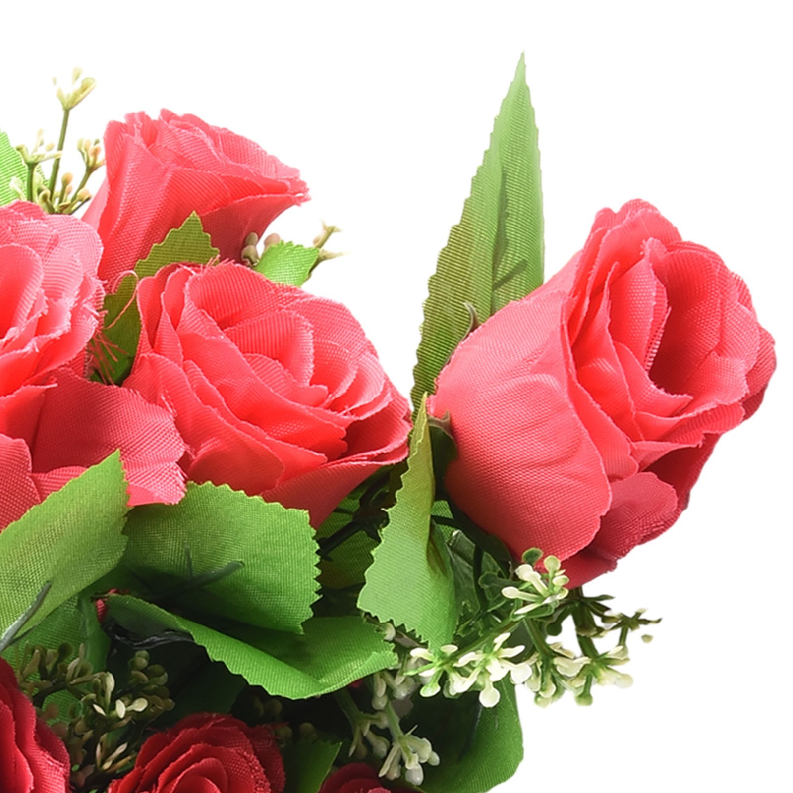 Striking 10 Heads Silk Bud Bunch for Wedding and Home Outdoor Use