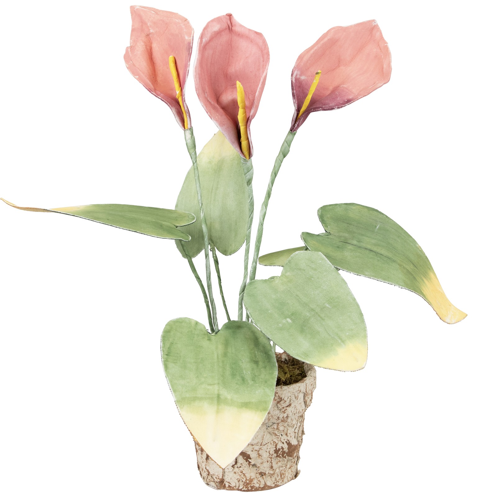 Northlight 19″ Pink and Green Artificial Decorative Calla Lily Plant