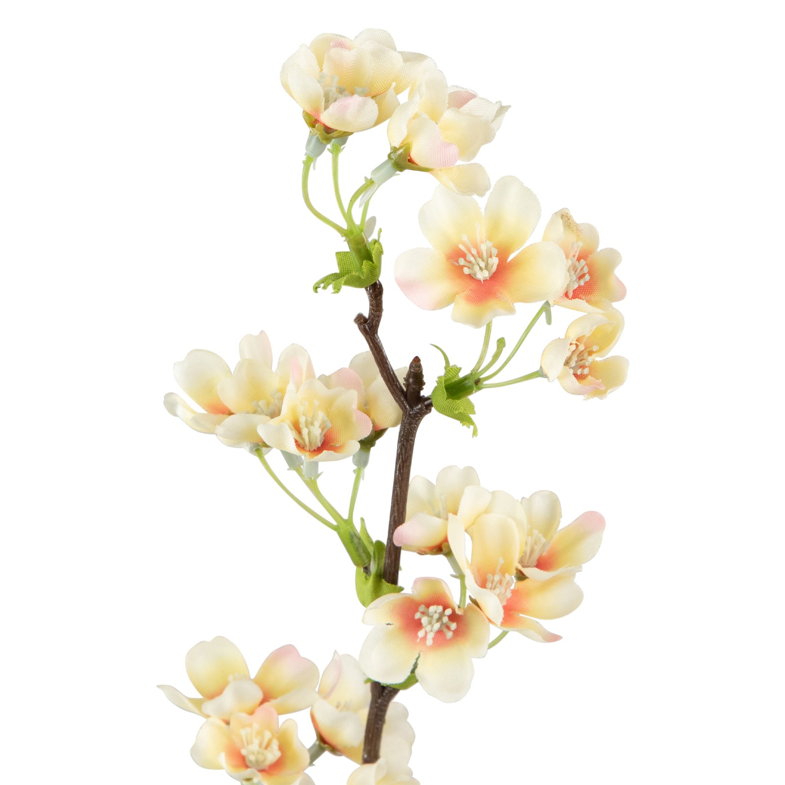 Allstate 36″ Apricot and Peach Quince Blossoms Artificial Silk Floral Spray