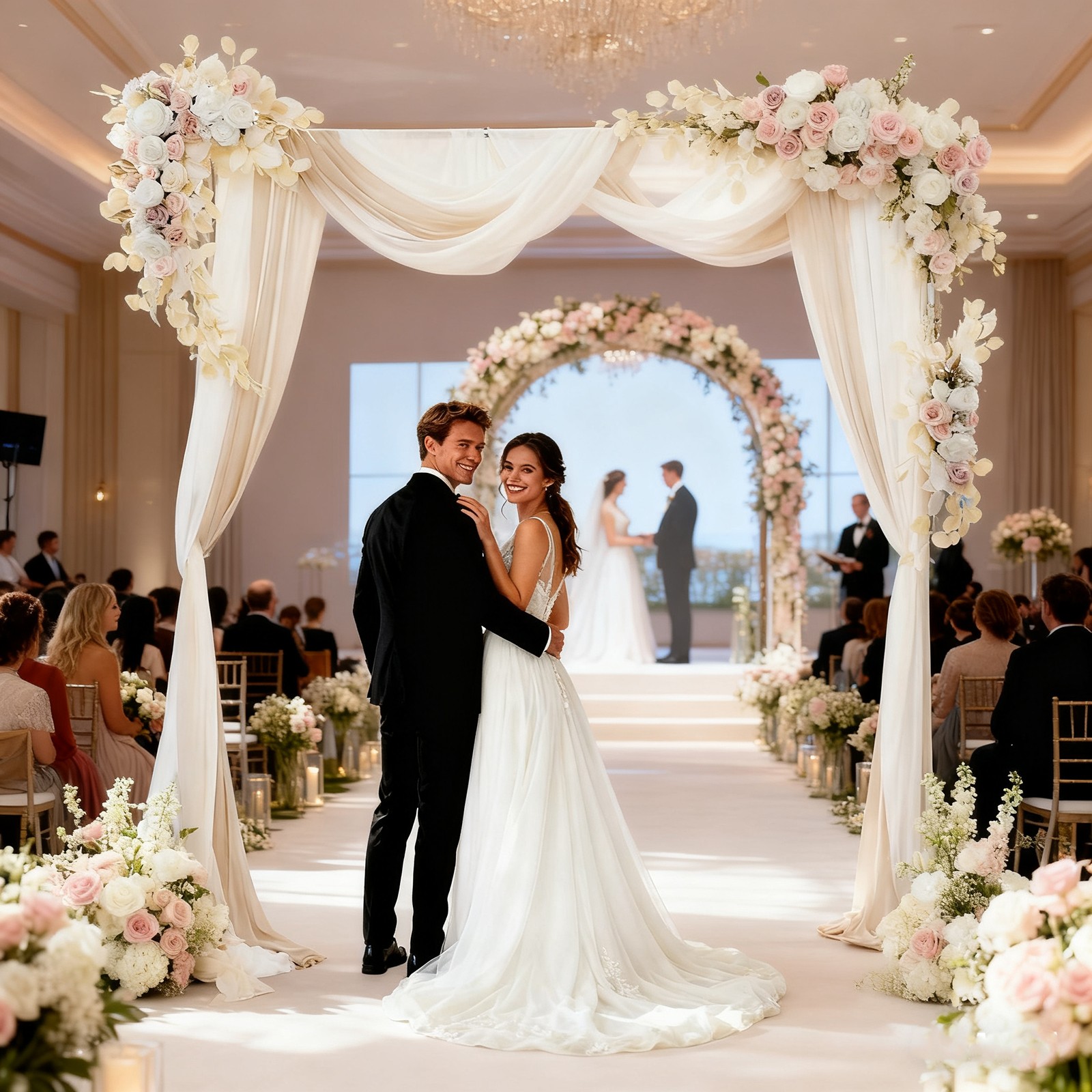 Decorative Artificial Flowers, Artificial Wedding Arch Flower Kit, Wedding Artif