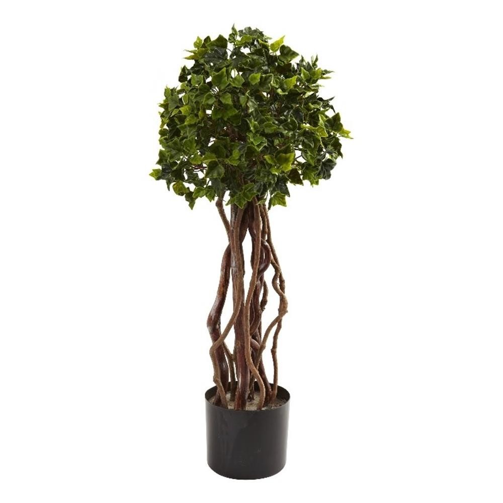 Nearly Natural 2.5ft English Ivy Topiary UV Resistant (Indoor/Outdoor) in Green
