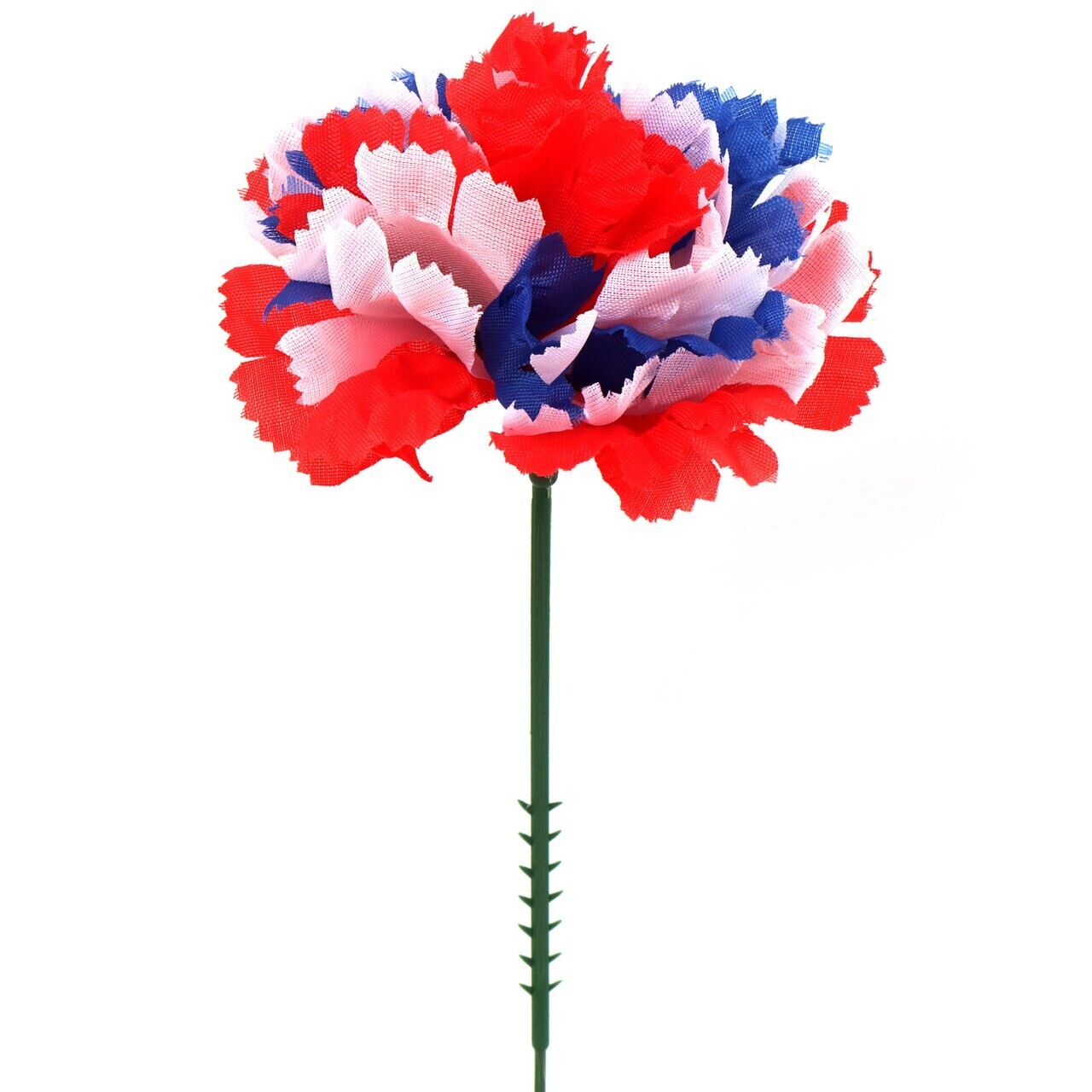 Tri-Color Carnation Picks Realistic Silk Blooms Spring Floral Decor Box of 100