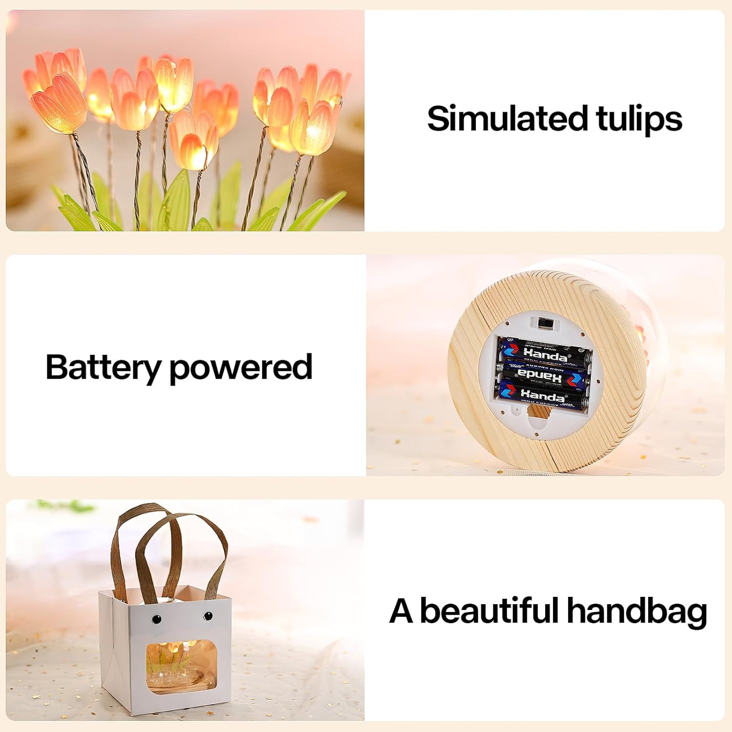 Valentines Day Gifts for Her, Birthday Gifts for Women, Flower Lamp Night Light