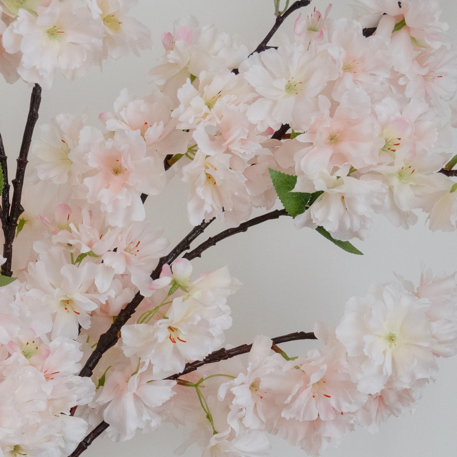 47.2 inches Cherry Blossom Branches, 3 Pieces Artificial Flower Branches, Ext…