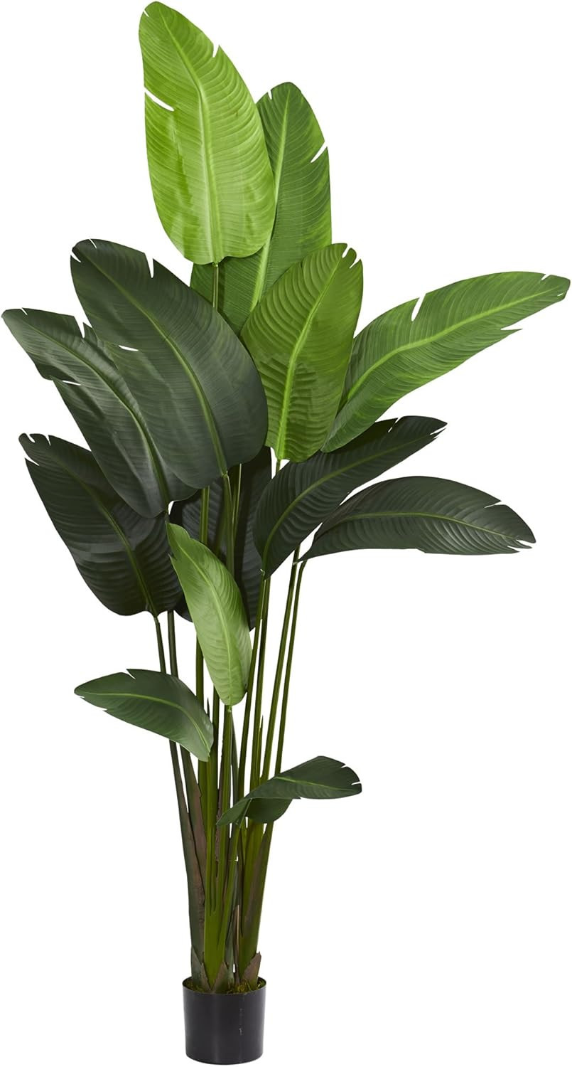 7ft Travelers Palm Artificial Silk Tree – Lush Green Decor for Home or Office