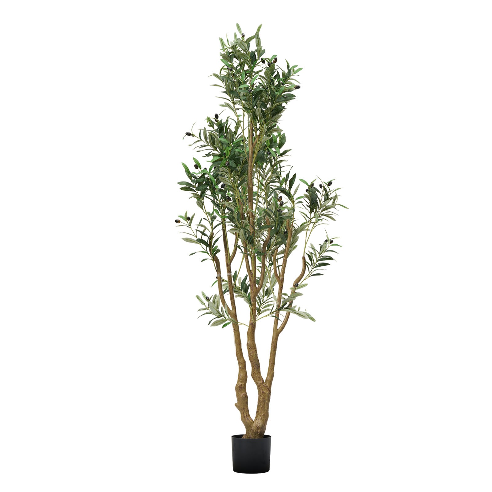 Uimoso Artificial Olive Tree 6ft Tall Faux Silk Plant Potted Indoor Home Decor