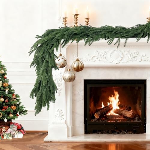 Christmas Garlands Norfolk Pine – Real Touch Pine Garlands – Garlands 9FT