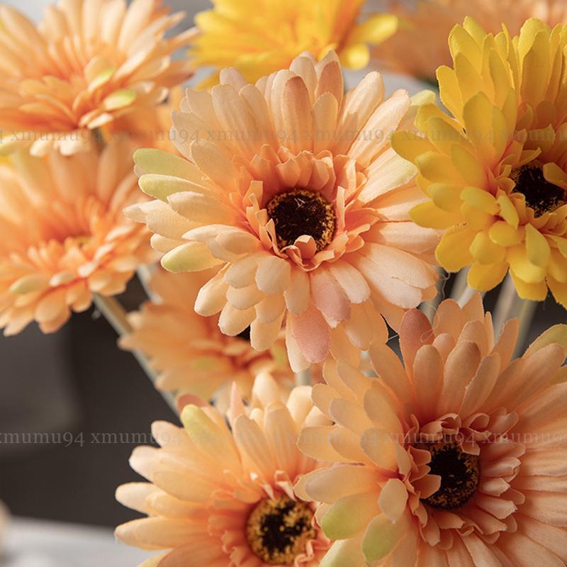 Silk Artificial Fake Gerbera Flower Sunflower Heads Garden Wedding Party Decor