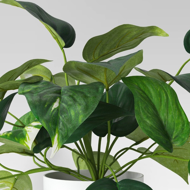 Pothos Artificial Plant in White Pot
