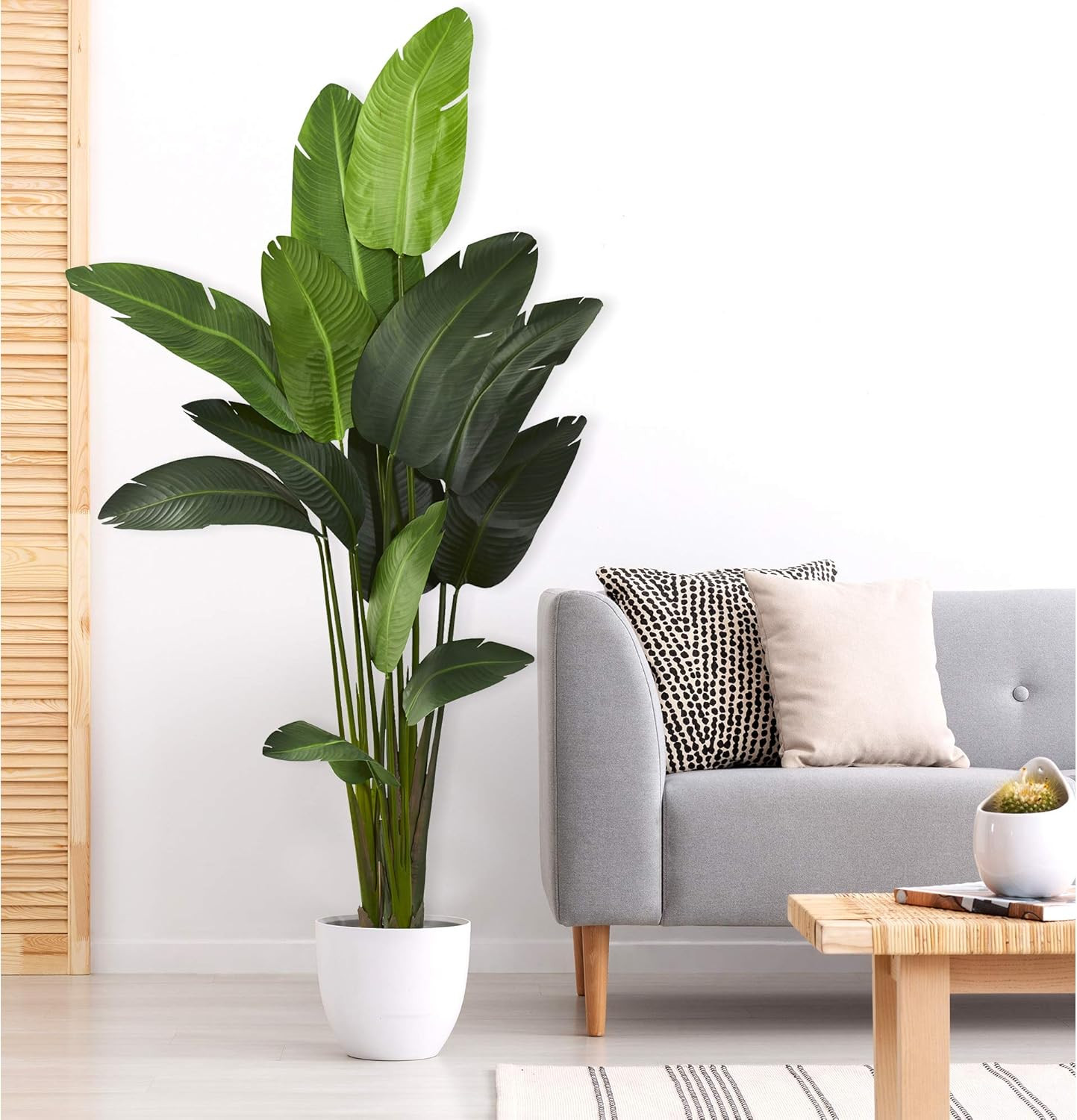 7ft Travelers Palm Artificial Silk Tree – Lush Green Decor for Home or Office