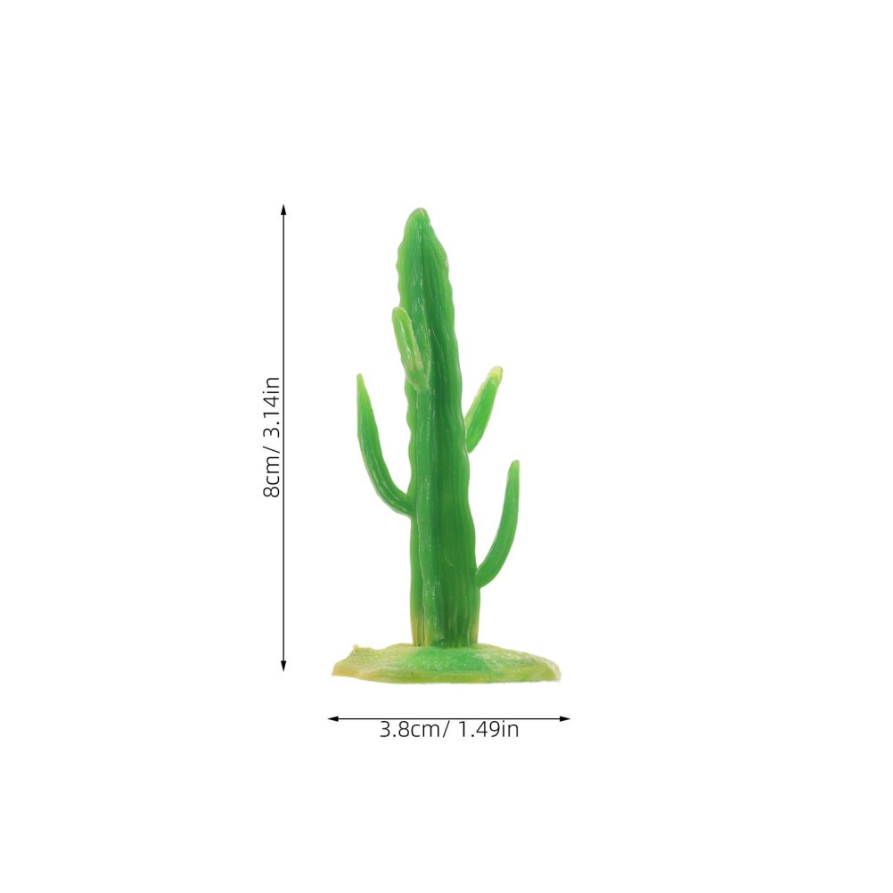 40 PCS Model Plants for Diorama Cute Miniature Cactus Figurines Craft