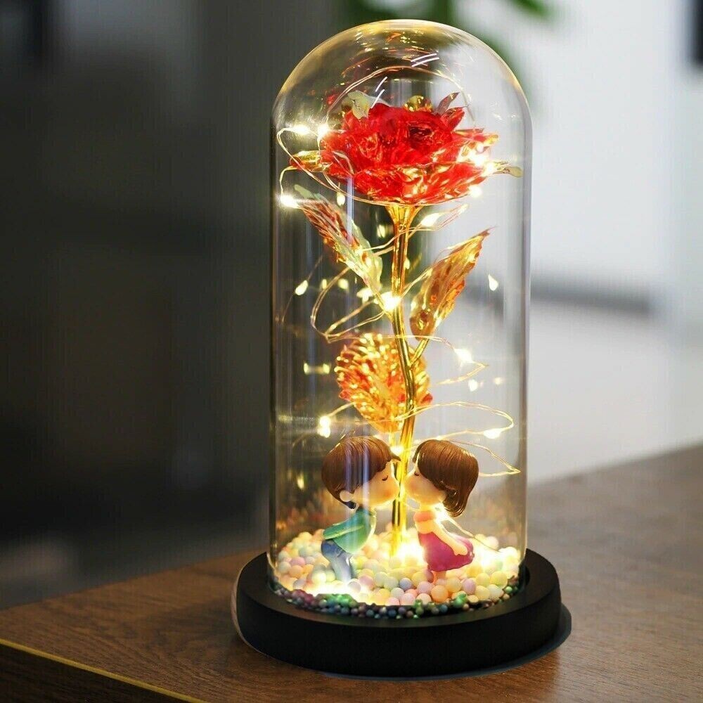 Eternal Rose Red Flower Valentine’s Day Gift for Girlfriend Wife