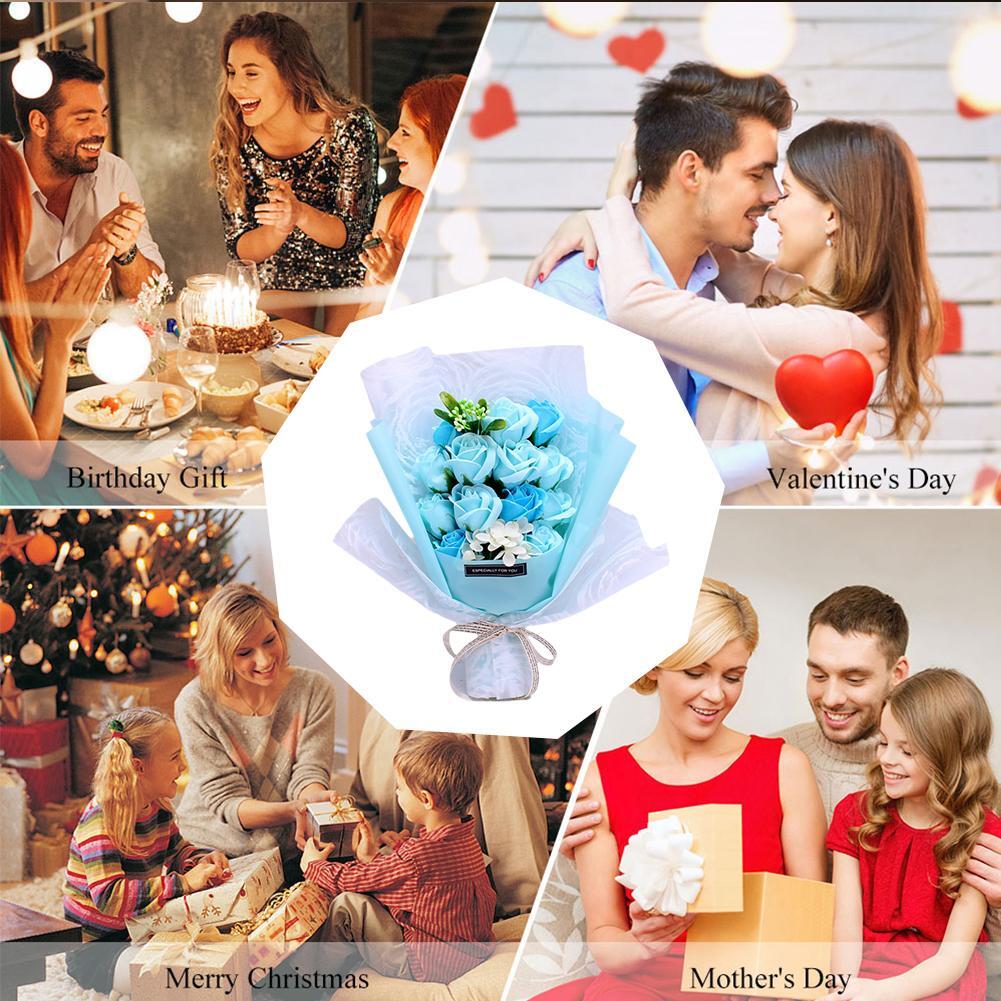 Soap Bouquet Realistic Floral Soap Flower Gift Bouquet Valentine’s Day