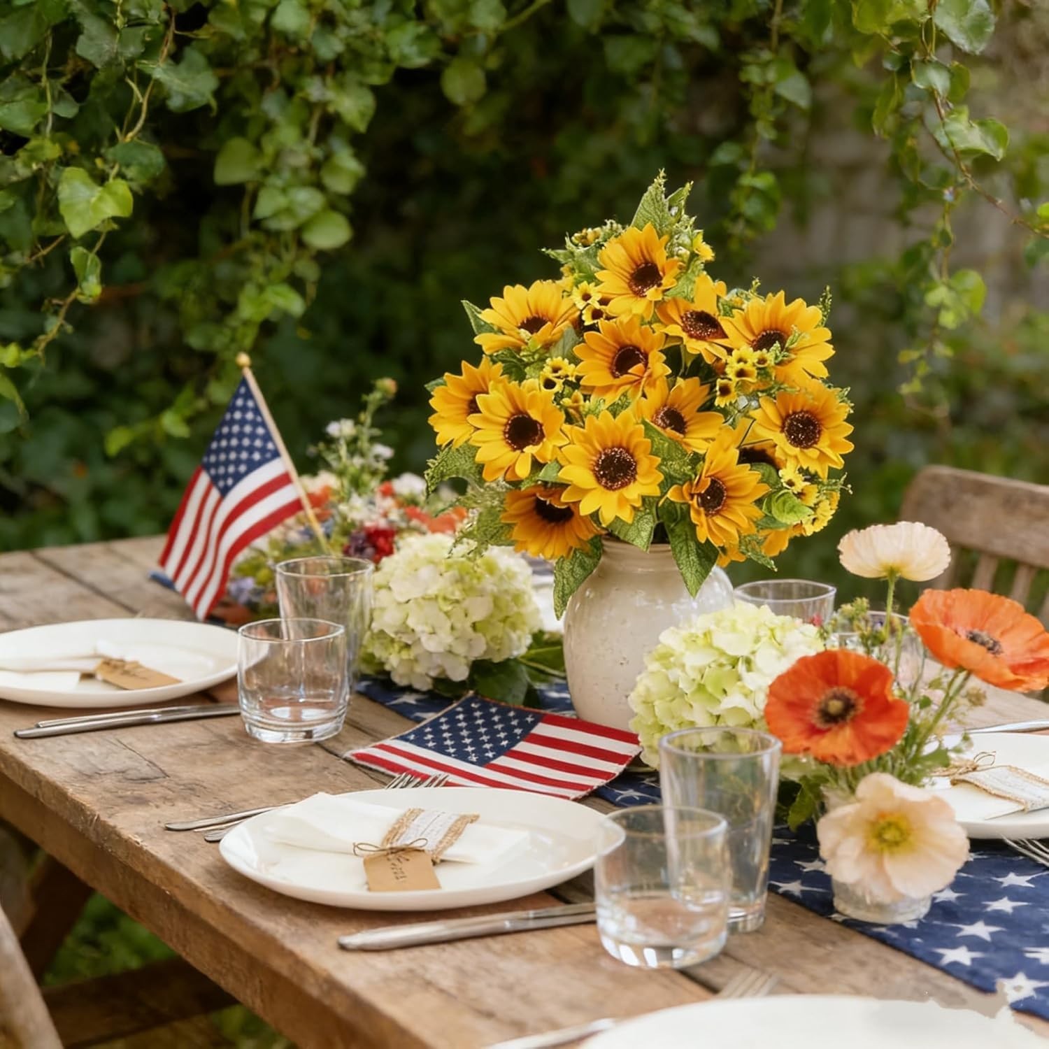 UV Resistant Silk Sunflower Bouquets – Perfect for Weddings & Home Decor
