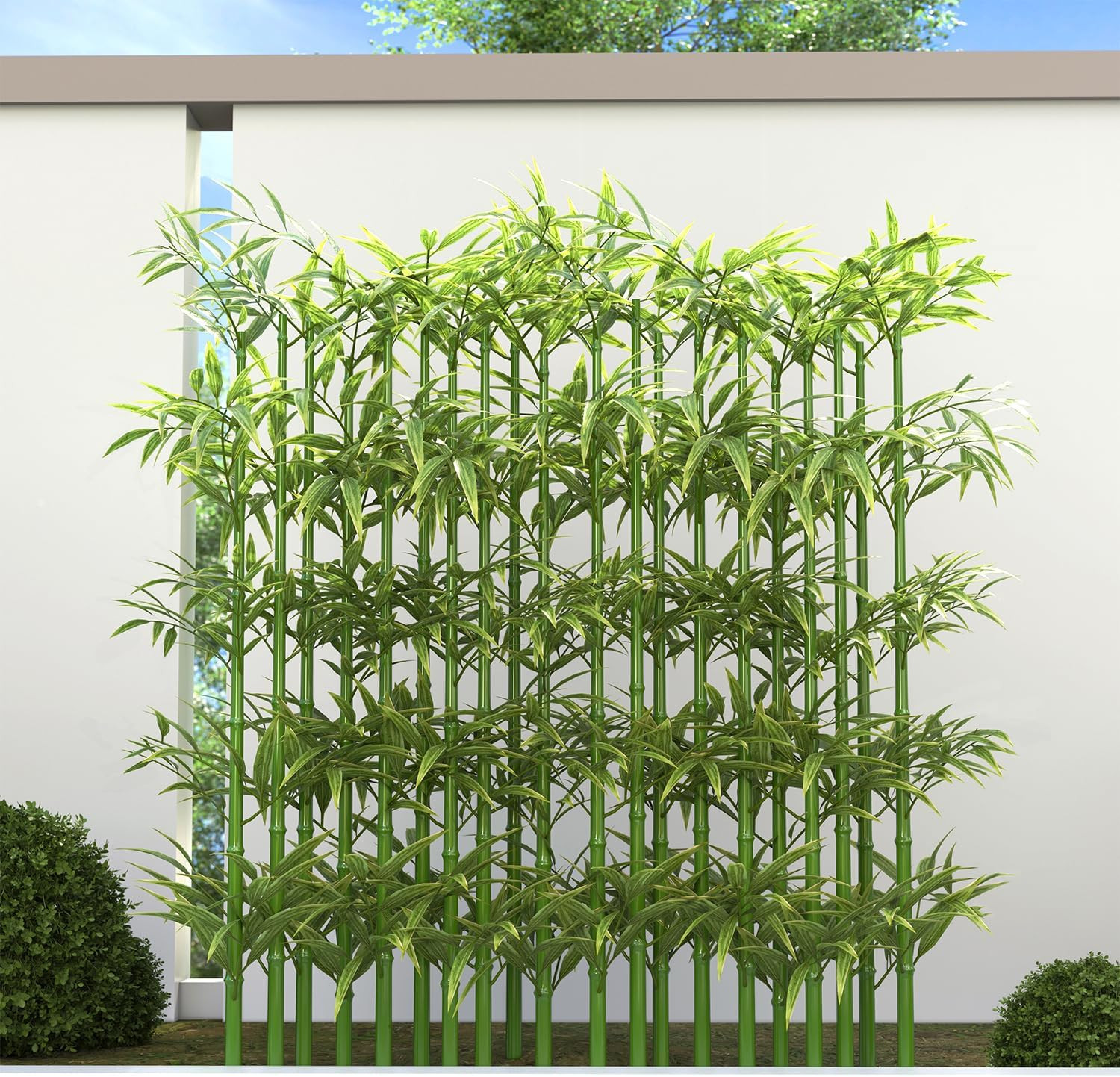 5Ft Fake Bamboo Plant 10 Pack, Artificial Privacy Plants Indoor Outdoor Faux …
