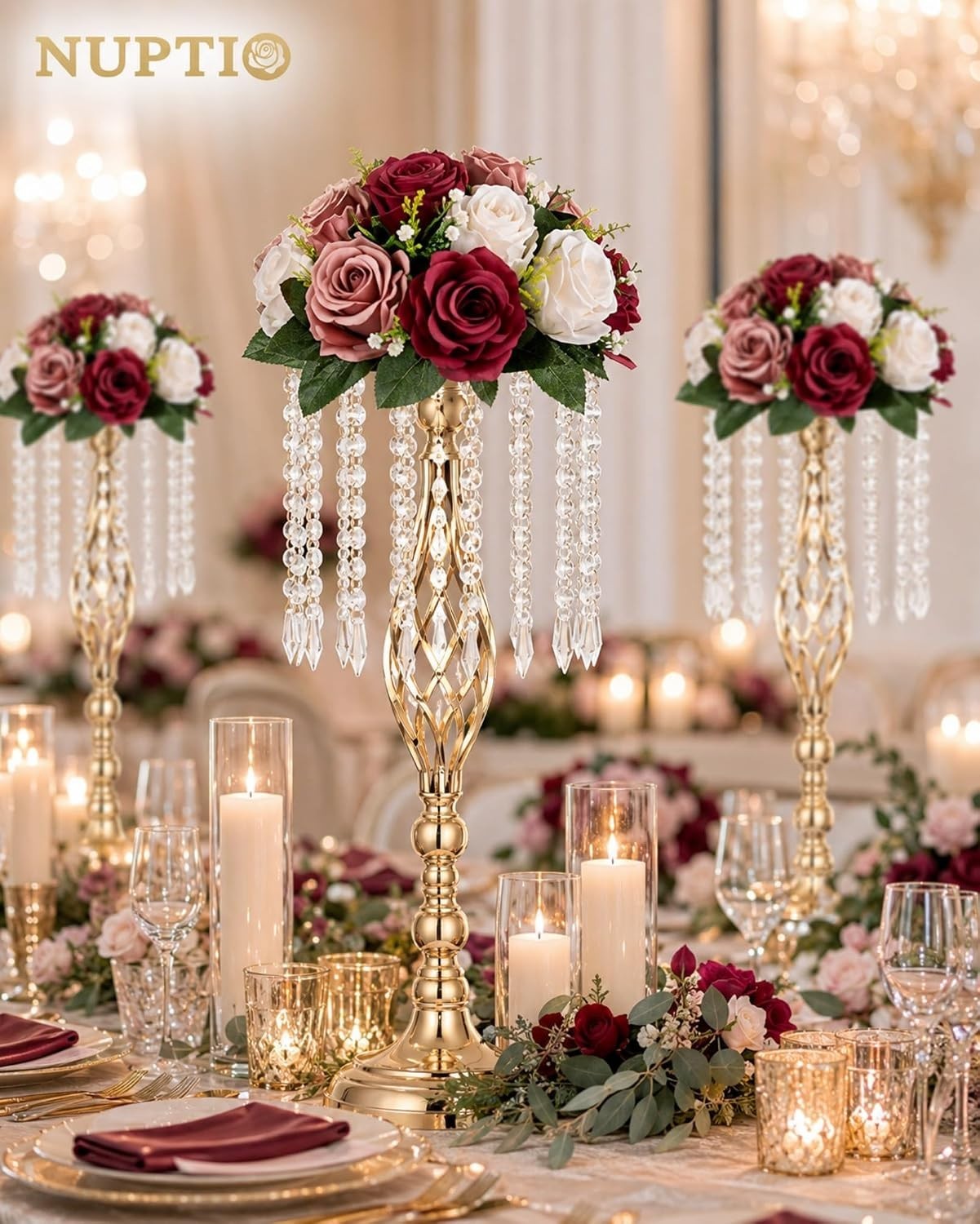 Artificial Floral Centerpieces – 9.5in Diameter