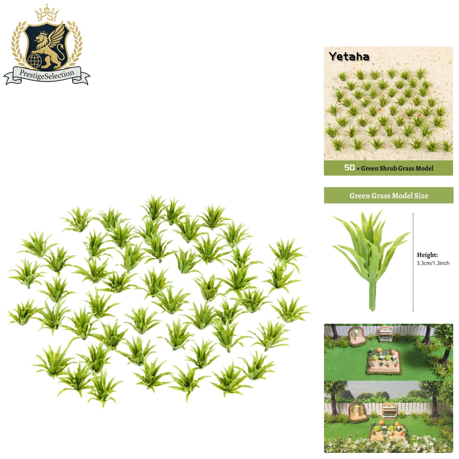 High-Quality 50pcs Artificial Plants – Ideal for Gardens & Model Landscapes