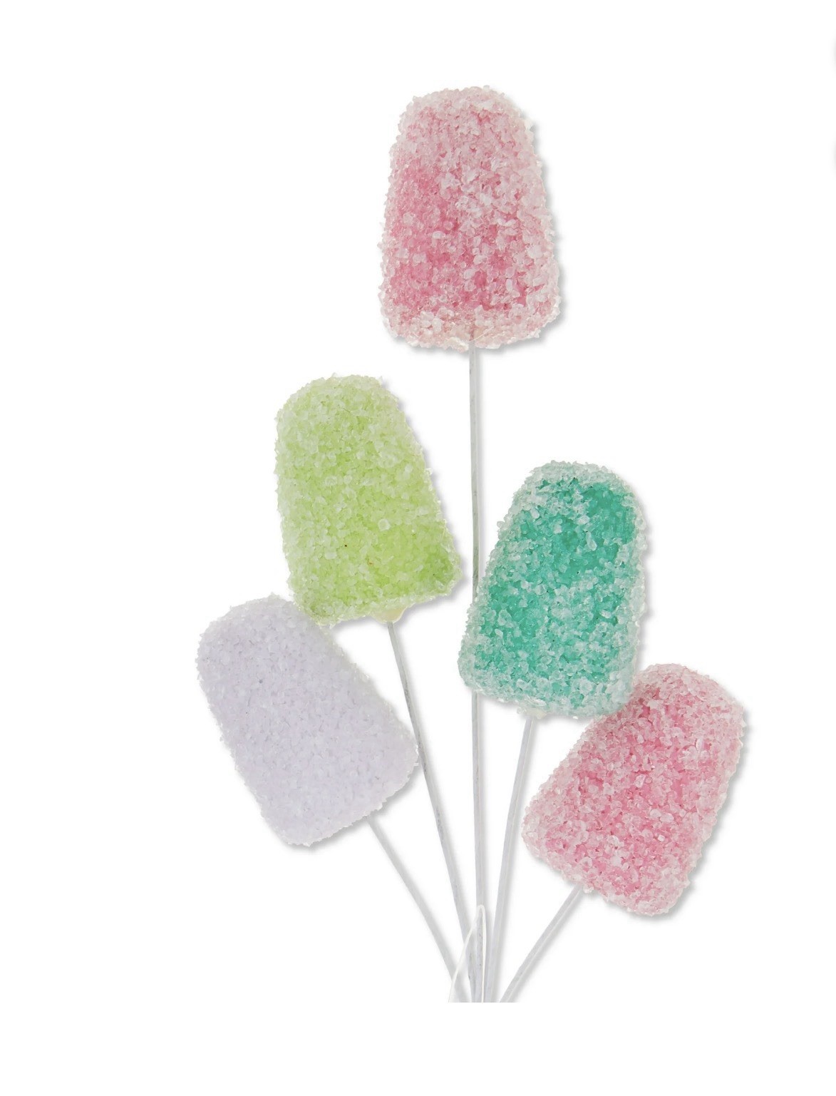Gumdrop Floral Pick Christmas Easter Valentines, Fake Candy Decor, Sweets Wreath