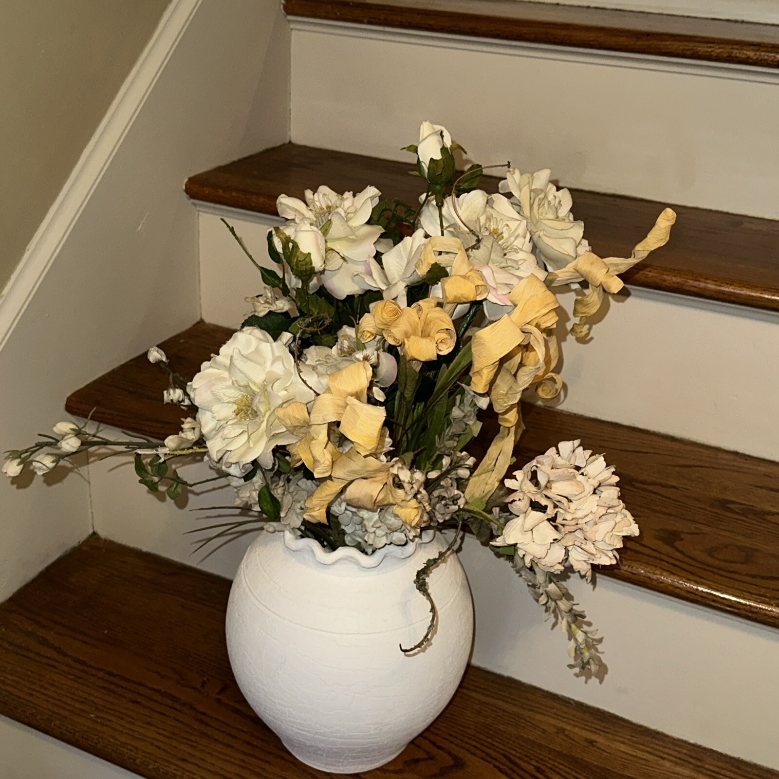 Camilla Rose Neutral Flower Stem Picks Arrangement Vase NOT Included ❤️Hang3