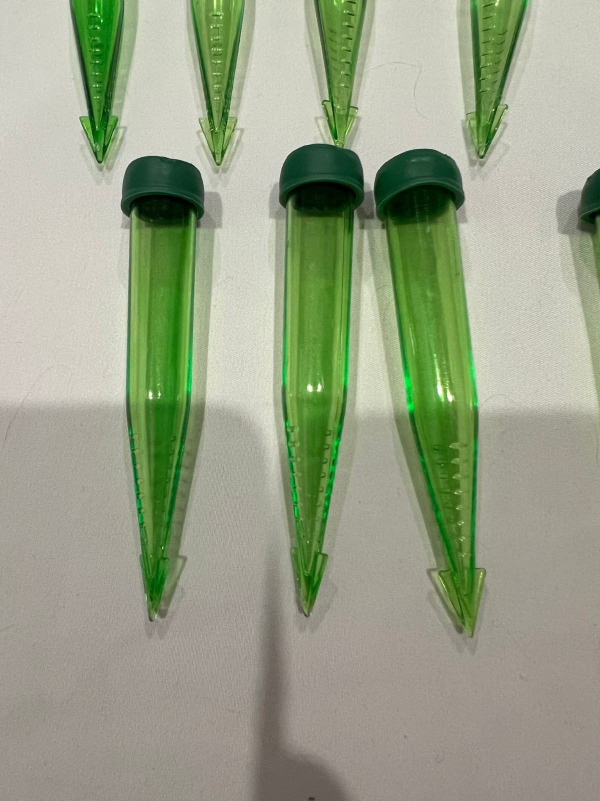 OASIS 4″ Floral Water Picks Tubes With Caps Green Lot of 25 Stem Water Vials