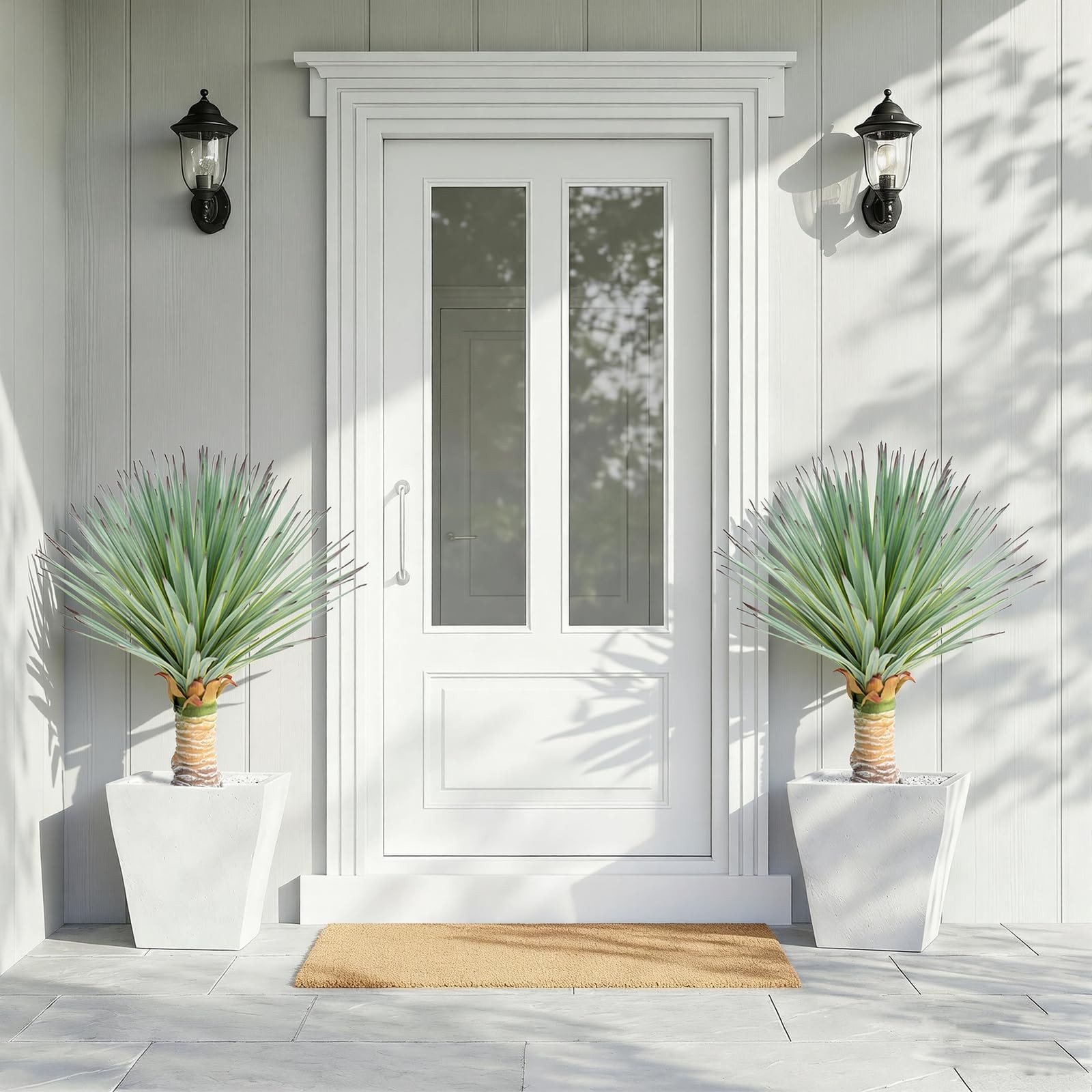 Best 2ft Artificial Agave Plant with 160 Leaves, 23.6inch Faux Floor Large Fake