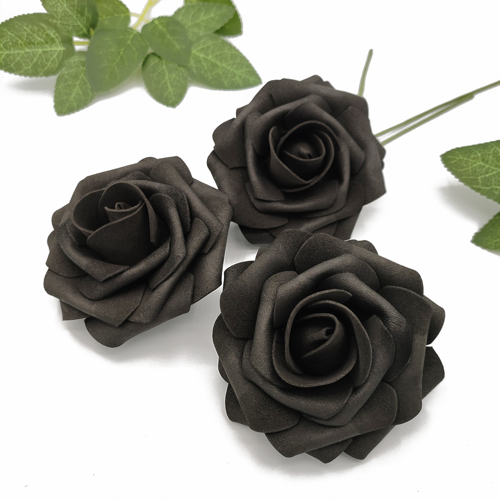 US 25 Artificial Rose Flower Floral Bridal with Stem Wedding Bouquet Decoration
