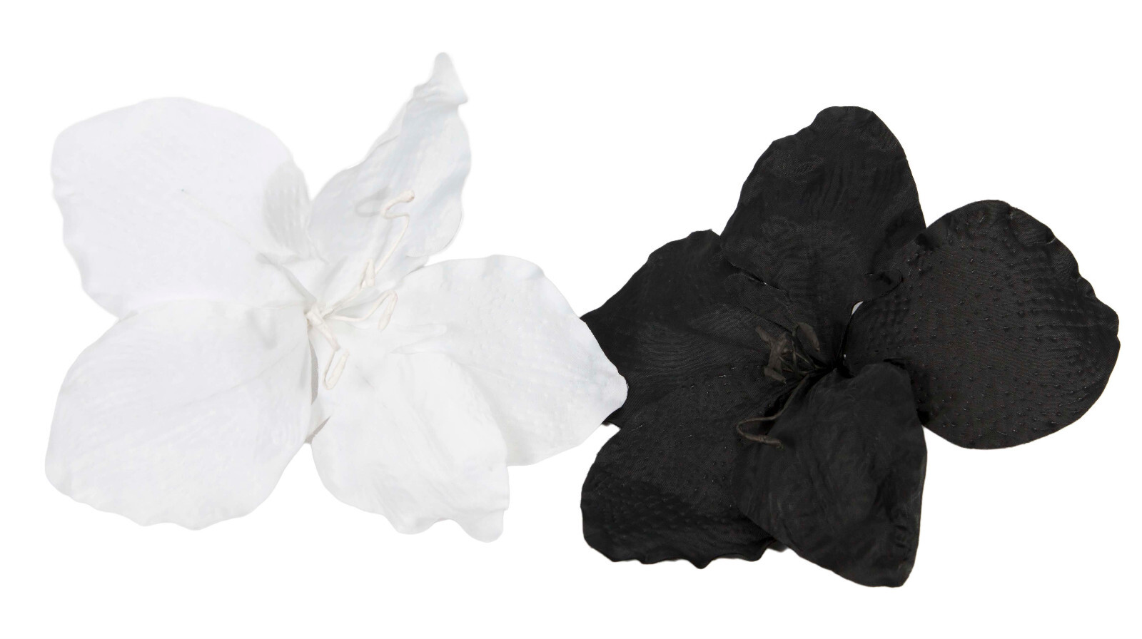 Large Hibisus Black or White Flower Millinery Fascinators – 100% Aussie Seller